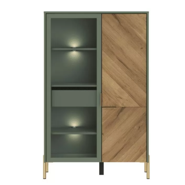 Витрина Сиена REG1W1D/140 с подсветкой купить в интернет-магазине Коломбо